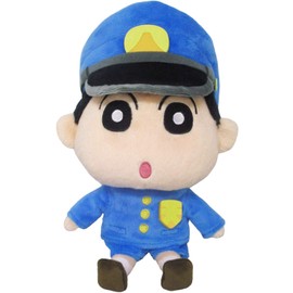 SAN-EI SN38 Shin-chan in School Uniform Plush Toy, Crayon Shin-chan in Different Costumes Series, Height 9.4 inches (24 cm), Size S