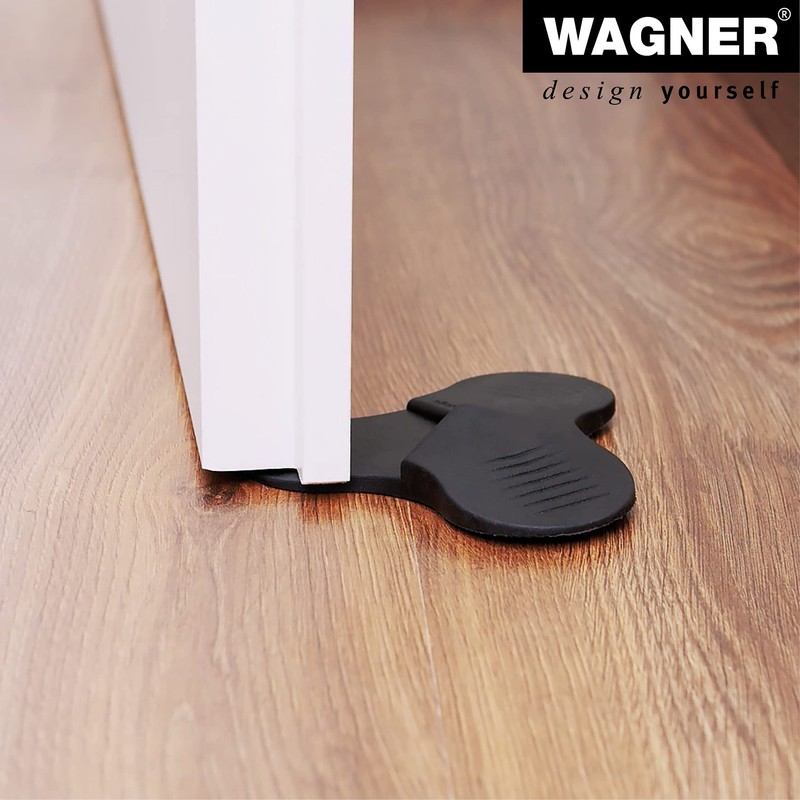 WAGNER 3STOP COLOR BLACK Floor Door Stop, Diameter 110 x