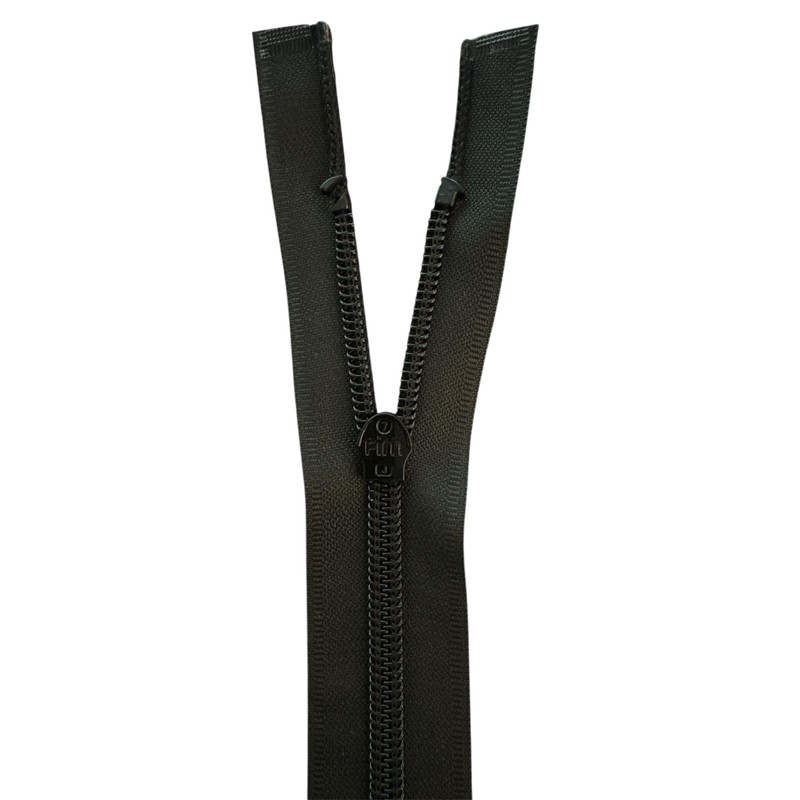 PW_322 Plastic Zip Waterproof Separable Matte Black Matt 55 cm