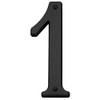 Baldwin 90671190# 1 House Number Flat, Black