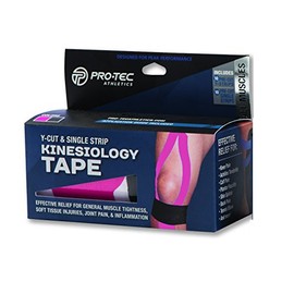Pro-Tec Athletics Pre-Cut Kinesiology Tape (Black/Pink)