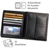 Hans Kniebes Men's Leather Wallet in Portrait Format with 11