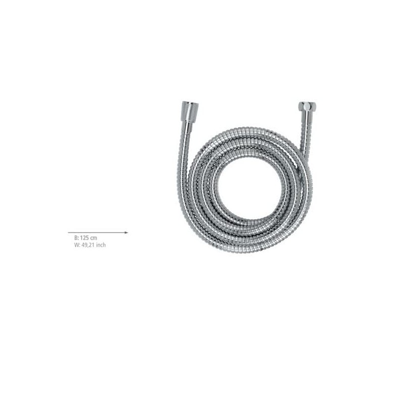 WENKO Manguera de ducha Stainless Steel Shower Hose 125 cm