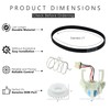 GYOFFULL Upgraded WH03X30517 Washer Shift Actuator & WH01X27538 Drive Belt