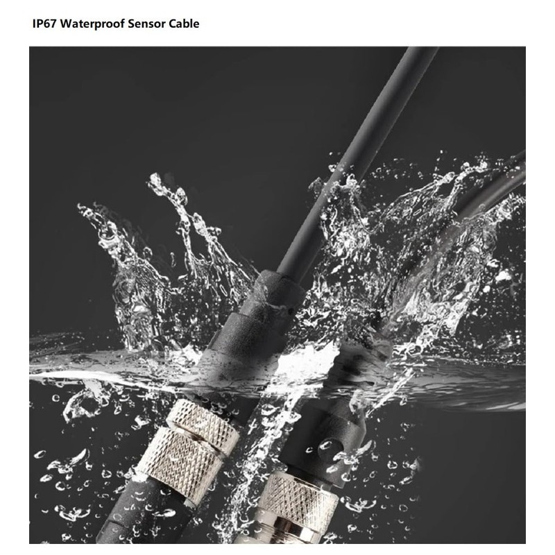 YCYUYUFUNS M12 Cable 5-Pin Male to Female Connector Cable A-Coded