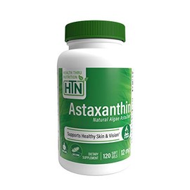 Astaxanthin 12mg as AstaZine Organic Algae (NON-GMO) 120 Softgels