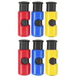 6pc Premium Quality ALAZCO Bag Clips - Value Set Food Fruit Bread Bag Cinch Non-Slip Grip EASY Squeeze & Lock