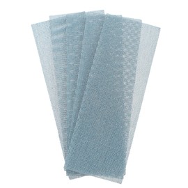 HARFINGTON 5pcs Mesh Sanding Sheets 240 Grits 2.8" x 7.8" Ceramic Abrasive Wet Dry Sandpaper Dust-Free Hook and Loop Abrasive Pads for Car Woodworking Metal Polishing & Grinding