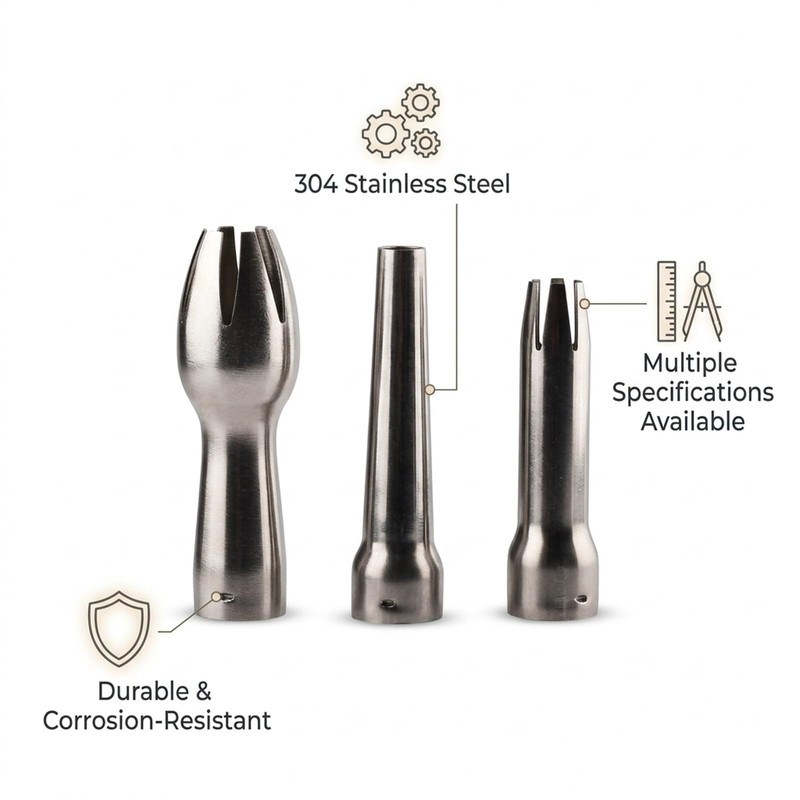 3 Pieces Stainless Steel Nozzle Replacement