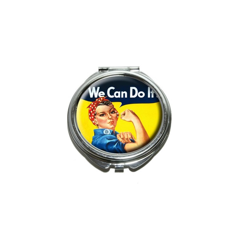 Rosie The Riveter - War Poster Compact Purse Mirror