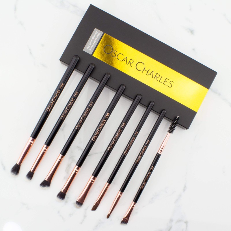 Oscar Charles Professional Eye Makeup Brush Set with Soft Blending