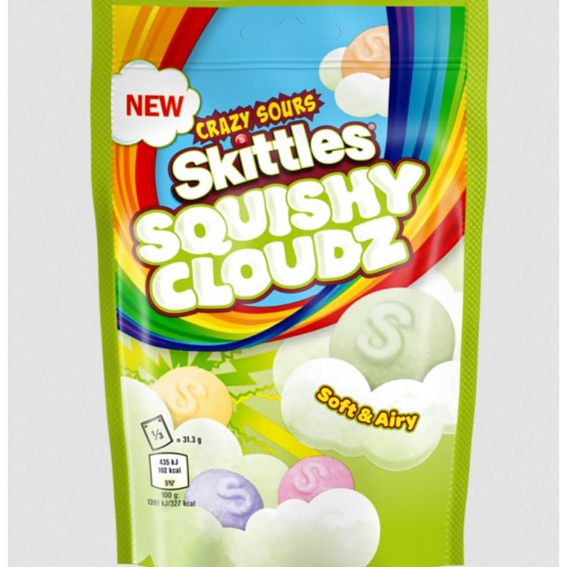 Skittles Crazy Sours Squishy Cloudz
