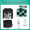 AUTOWT Demon Slayer Cosplay Costume Set - Tanjiro Cosplay Kimono