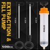 ELEAD 500cc Oil Fluid Extractor Pump, Multi-Purpose Oil Syringe, Fluid