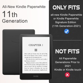 CoBak Case with Stand for Kindle Paperwhite -with Auto Sleep Wake, Card Slot, Hand Strap Feature - Fits Kindle Paperwhite 11th Generation 6.8" Signature Edition 2021 Released
