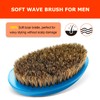 Soft Wave Brush for Men 360 - LexRory Curved Boar