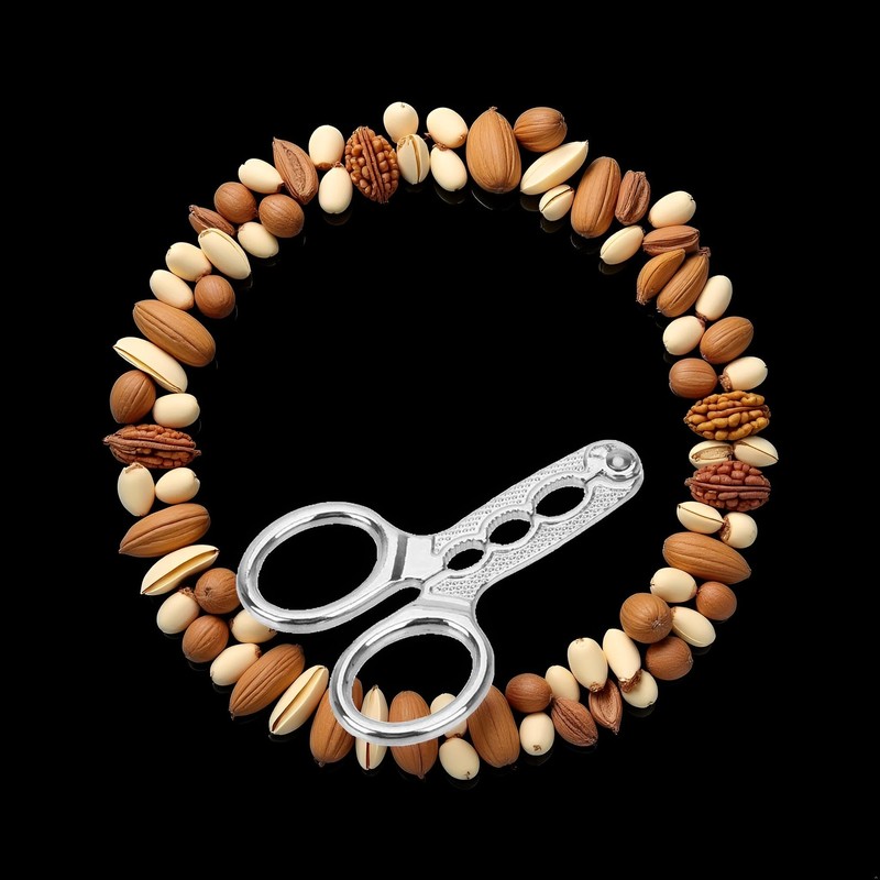 Stainless Steel Nut Cracker, for Silver Nuts Pistachio Sheller Opener