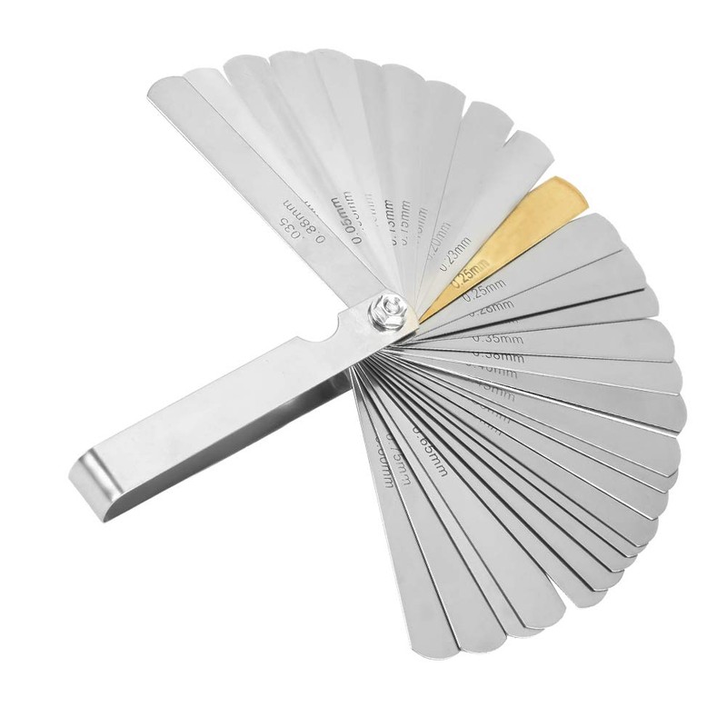 Universal Feeler Gauge Set Stainless Steel Thickness Gauge 32 Blades