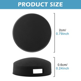 Doorbell Button Replacement with 4Pack Buttons / 2Pack Screws, Replacement Video Doorbell Buttons Compatible with Doorbell Pro, Repair Split Cracked Broken Button(COLOR:Black)