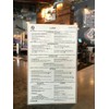 STORE SMART - Rigid Plastic Menu - 8.5" x 14"