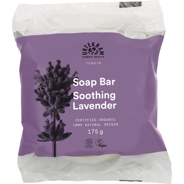 Urtekram Purple Lavender Organic Hand Soap with Active Probiotics Pack of 2 x 175 g
