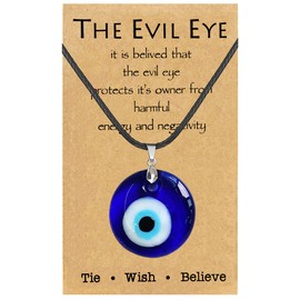 YANCHUN Evil Eye Necklace Turkish Evil Eye Pendant Necklace for Women Men Ojo Turco Lucky Protection Jewelry Gift for Women Men