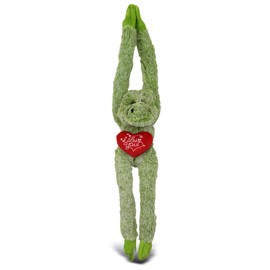 DolliBu I Love You Valentine Plush Hanging Alligator - Cute Stuffed Animal with Red Heart and Name Personalization Gift for Valentine's Day, Birthday, Anniversary - 21 Inches