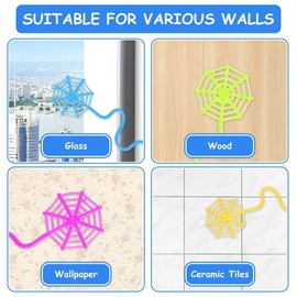 Henyall 30Pcs Sticky Stretchy Toys Set,Wacky Fun Stress Relief Toys,Kids Birthday Party Favors with Various shapes,Party Bag Fillers,Rewards Wall Climbers Window Crawler Tóys (Six Styles)