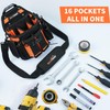 MELOTOUGH Electrician Tool Pouch Bag with Shoulder Strap Professional 16