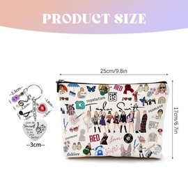 TTPSRY Cosmetic Bag Women's Travel Toiletry Bag Makeup Bag Travel Wash Bag Cord Makeup Organiser Portable Travel Cosmetic Bags with Cosmetic Brush Gifts Suitable for Women Girls, White B