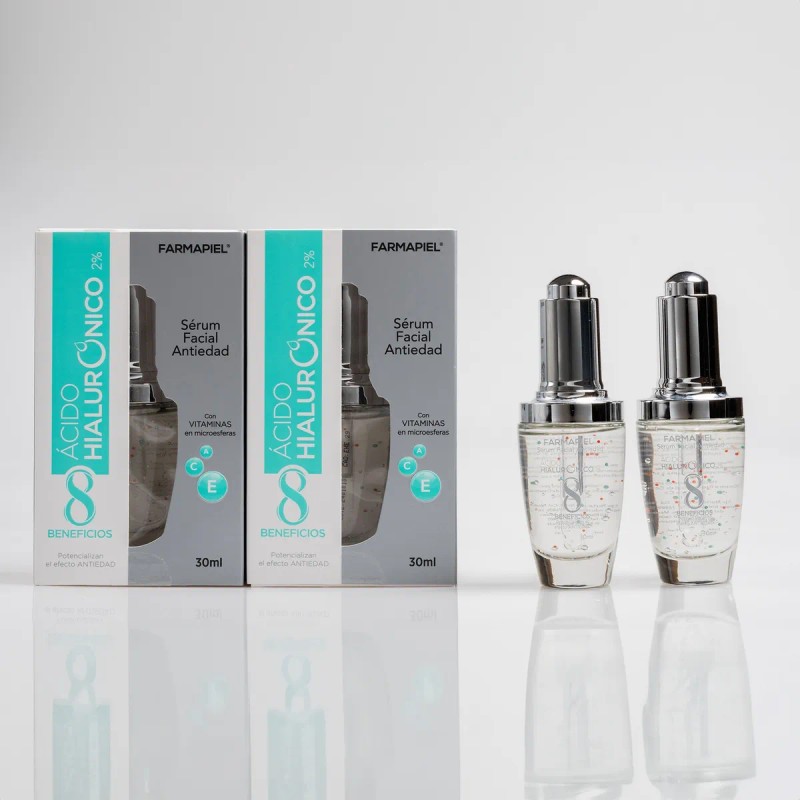 2 Piezas De Serum Facial Con 8 Tipos De Ácidos