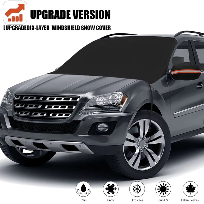 Laptom Pro [Upgrade] Windshield Snow Cover, Extra Large & 3-Layer