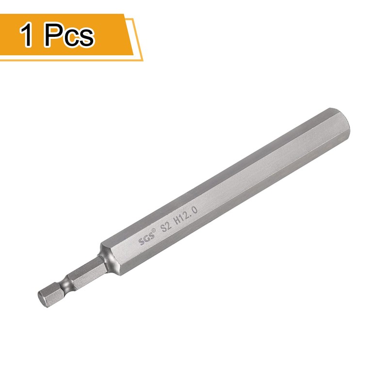 sourcing map H12.0 Hex Head Drill Bit Wrench 12mm Metric