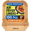 Air Fryer Paper Liners: 100Pcs Parchment Paper, 8" Air Fryer