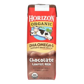 UD_Horizon Organic Dairy-1% DHA Asep Milk Chocolate Baby Adult Friendly Halal Certified Available Bulk Box Bag Bottle 12/8 Oz