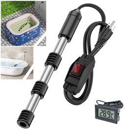 KNOEYR Fast Heating Immersion Water Heater Portable Pool Heater Submersible Bucket Heater 304 Stainless Steel Convenient and Efficient