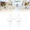 2 Sets Wall Candle Holder Foldable European Style Swirl Wrought