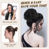MSBELLE Messy Bun Hair Piece Wavy Curly Fake Hair Buns