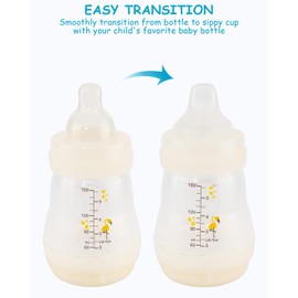 Sippy Cup Nipples for Mam Baby Bottles, Soft 100% Silicone Sippy Spout Nipples, Variable Flow, 6m+, 3 Count