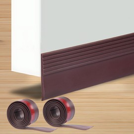 HKDZ Door Draught Excluder, Door Bottom Seal Door Draft Stoppers, Under Door Draft Stopper Seals 2 Pack, 1.5” W x 39” L