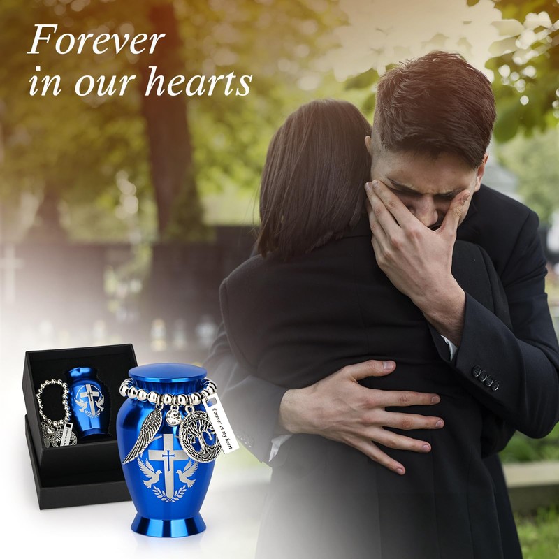 Anbanglin Small Cremation Urns for Human or Pet Ashes, Mini