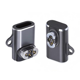 NFHK 2pcs/lot Magnetic Charging Adapter USB Type-C to 4-Pin Horizontal Vertical Rhomboid Contacts Compatible with Bone Conduction Headphone S70