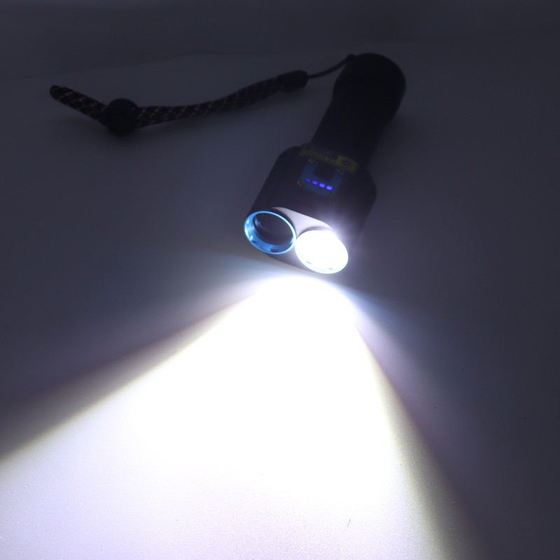 365nm UV Flashlight 2 in 1 LED White and Ultraviolet
