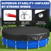 8Ft Round Pool Cover, Upgraded 420D Heavy Duty Oxford Fabric
