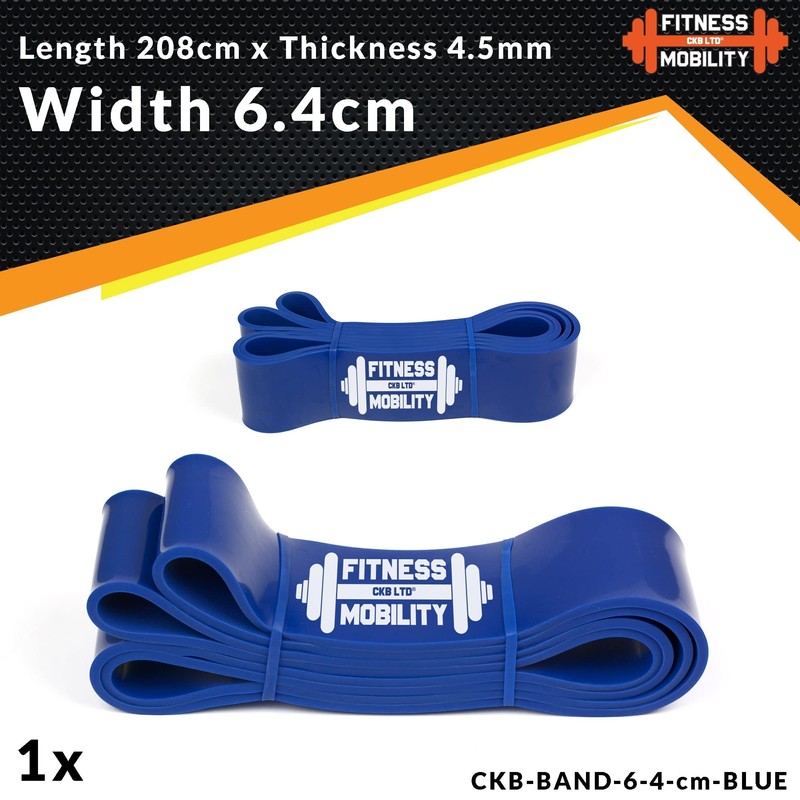 Blue 6.4 cm 27-68 kg Resistance Bands Fitness Bands Training