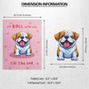 Dog Shaped anniversary card, birthday card for husband/boyfriend/girlfriend/wife sarcastic greeting