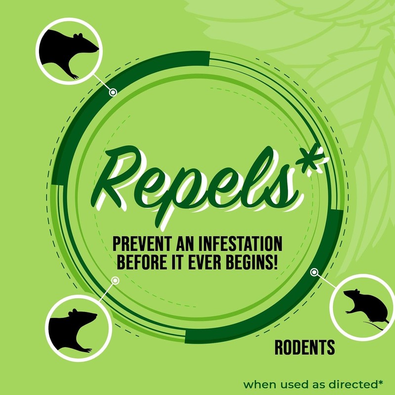 Mighty Mint Peppermint Oil Rodent Repellent Spray with Microfiber Cloth