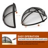 WeCooper Heavy-Duty Fire Pit Spark Screen, 36In Round Steel Mesh