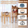 Elevated Dog Bowl Stand,Adjustable Dog Food Stand for 7”-10” Bowls,Single