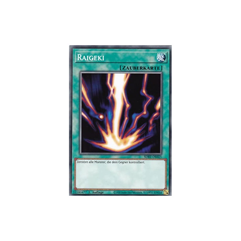 SDBT-DE025 - Raigeki - Common - German - 1st Edition